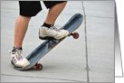 Young Boy Balancing On Skateboard card