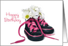 Daisy Bouquet in Sneakers for Daughter’s Birthday card