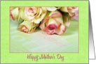 Mother’s Day for Daughter-rose bouquet with lime green frame card