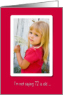 72nd birthday-little girl with Queen Anne’s lace card