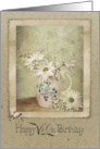 60th Birthday Queen Anne’s Lace and Daisy Bouquet card