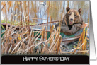 Father’s Day Bear in Rusty Row Boat card