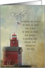 Red Lighthouse for nautical birthday card