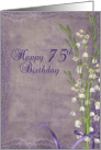 Grandma’s 75th Birthday-lily of the valley bouquet card