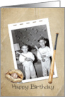 Brother’s Birthday With Baseball and Bat card