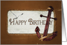 Dad’s birthday-nautical rope and anchor with seagull card