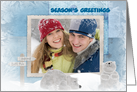 Christmas, winter, polar bear, bear, photo card
