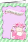 Congratulations on New Niece, Baby Girl in a Box card