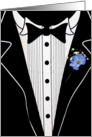 Best Man request, wedding, attendant, tuxedo, tux card