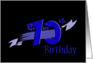 70th birthday, banner, birthday card