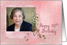 100th birthday, lily of the valley, photo card