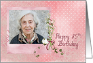 85th birthday, lily of the valley, photo card