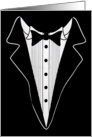 Tuxedo shirt for Best Man request card