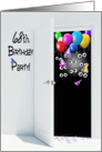 surprise 68th birthday party invitation with balloons card