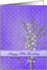 88th Birthday with lily of the valley bouquet card