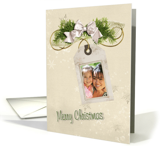 Christmas photo card with tag card (1008633)