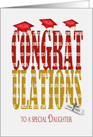 College 2024 Graduation Congratulations and Red Hats card