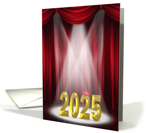 Graduation 2025 in Stage Spotlight with Red Curtains and... (1021283)