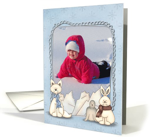 Winter fun Greetings From photo card (1037841)