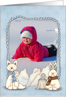 Winter fun Greetings From photo card