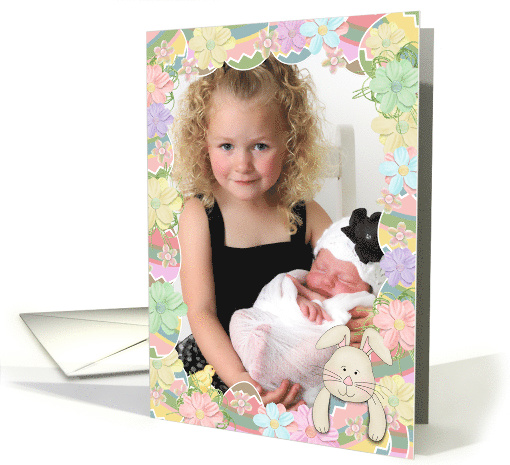 Easter for Grandparents Easter egg and flower photo card... (1045981)