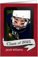 2025 Graduation Party Invitation Tablet Photo Frame With Banner card