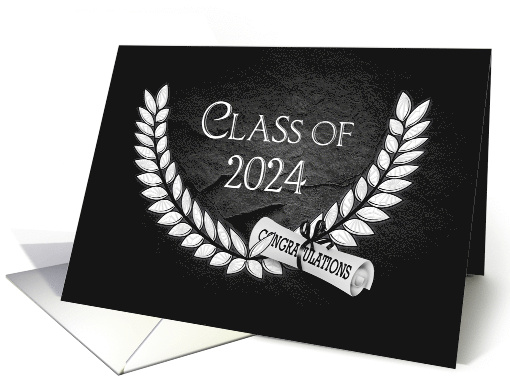 2024 Graduation Commencement Invitation White Laurel... (1062837)