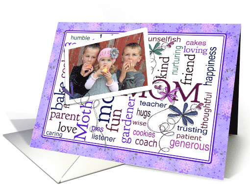 Mother's Day Photo Card Word Cloud From All of Us card (1068073)