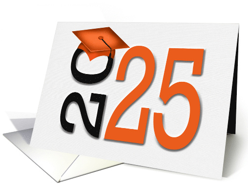2025 Graduation for Graduate School with Black Cap card (1079066)