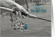 Father’s Day for Brother - man holding a fishing pole card