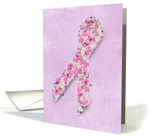 Pink Ribbon for Breast Cancer patient card (1150804)