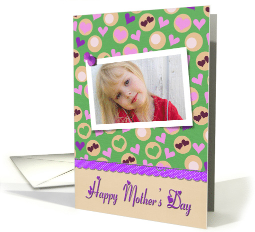 Mother's Day photo card with hearts card (1151782)