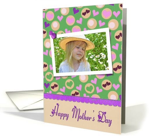 Grandma's Mother's Day photo card with hearts card (1151786)