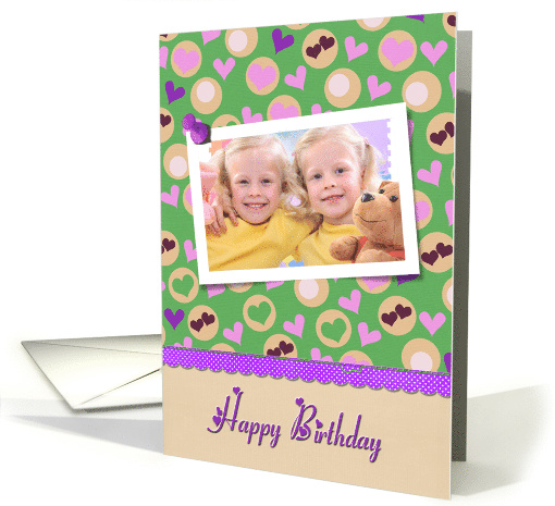 Mom's Birthday photo card with hearts card (1151804)