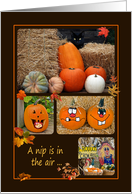 Autumn collage for Happy Fall card