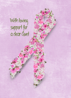 for Aunt-pink ribbon...