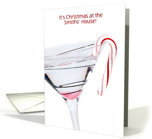 Christmas Party Invitation with name-cocktail and candy... (1187804)