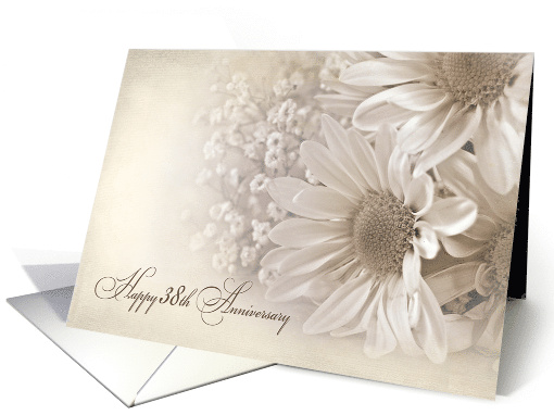 Daisy Bouquet for 38th Wedding Anniversary card (1189046)