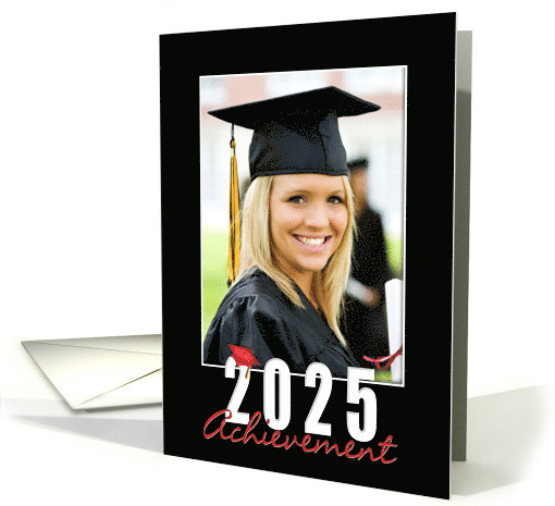 2025 Graduation Achievement Photo Card Announcement card (1202872)