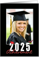 2024 Graduation Achievement Photo Card Announcement card