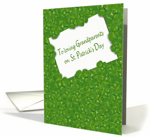 for Grandparents St. Patrick's Day-white card in layers... (1233604)