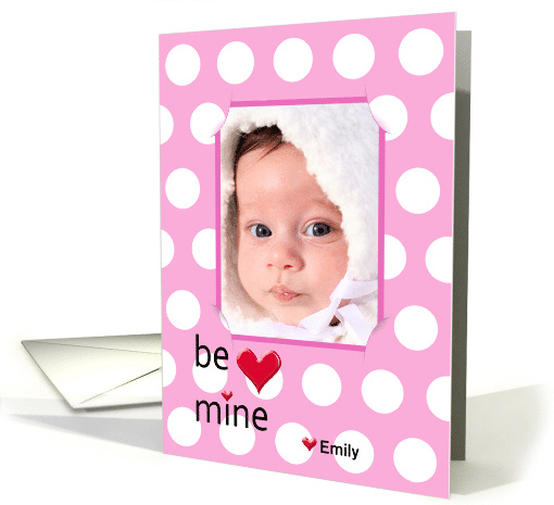 Grandparents' Valentine's Day-polka dot photo card with... (1239214)