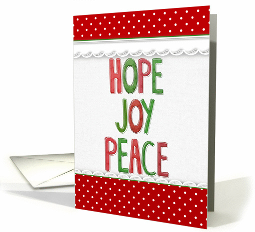 Grandparent's Christmas with pin dot border on white card (1289962)