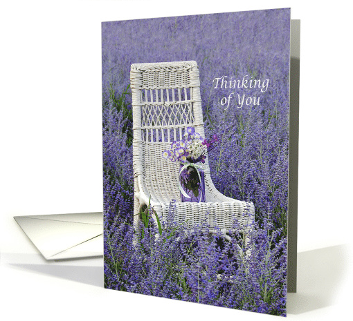 Thinking of You, mason jar with bouquet on a chair in... (1305418)