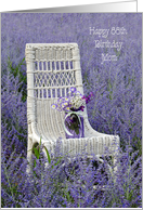 Chair In a Russian Sage Field For Mom’s 88th Birthday card