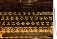 Retirement humor with old-fashioned typewriter card