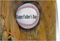 Father’s Day for Son baseball in glove card