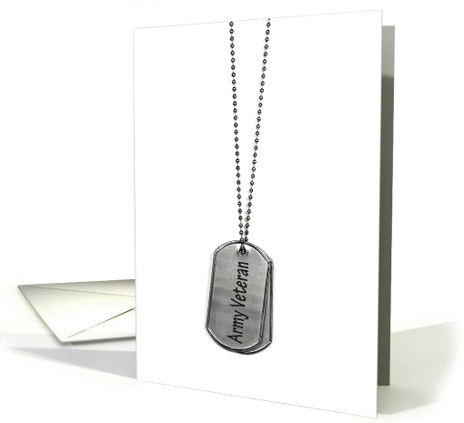 Army Veteran - thank you Veterans Day card (1334212)