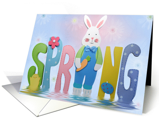 Easter, spring, bunny card (164271)