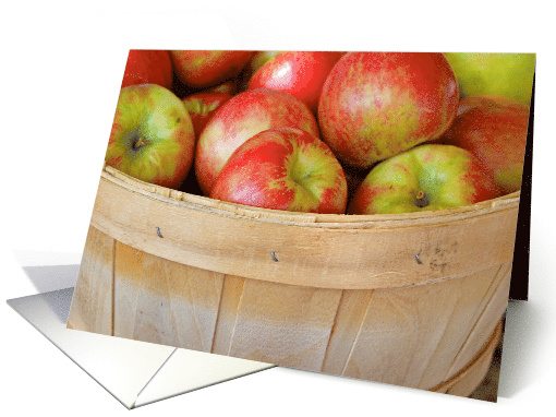 Autumn Apples In Produce Basket For Weight Loss card (268728)